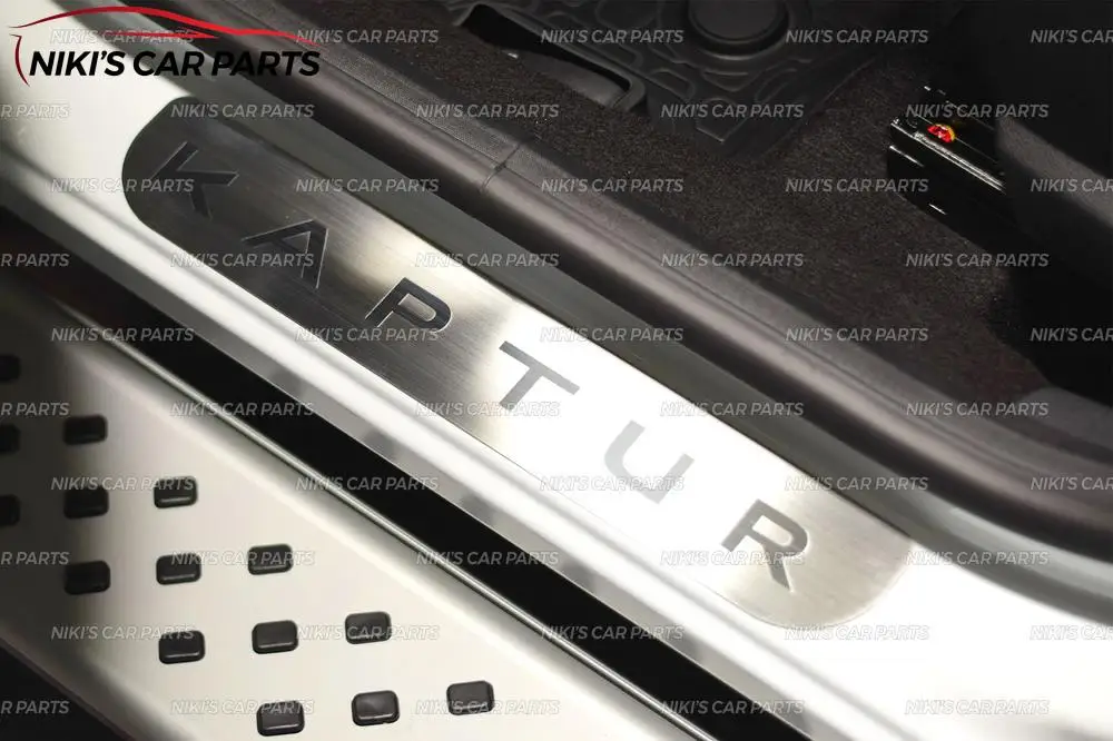 Накладки на пороги для Renault Duster/Logan/Sandero/Kaptur, 4 шт., аксессуары для отделки, защита, украшение для стайлинга автомобилей