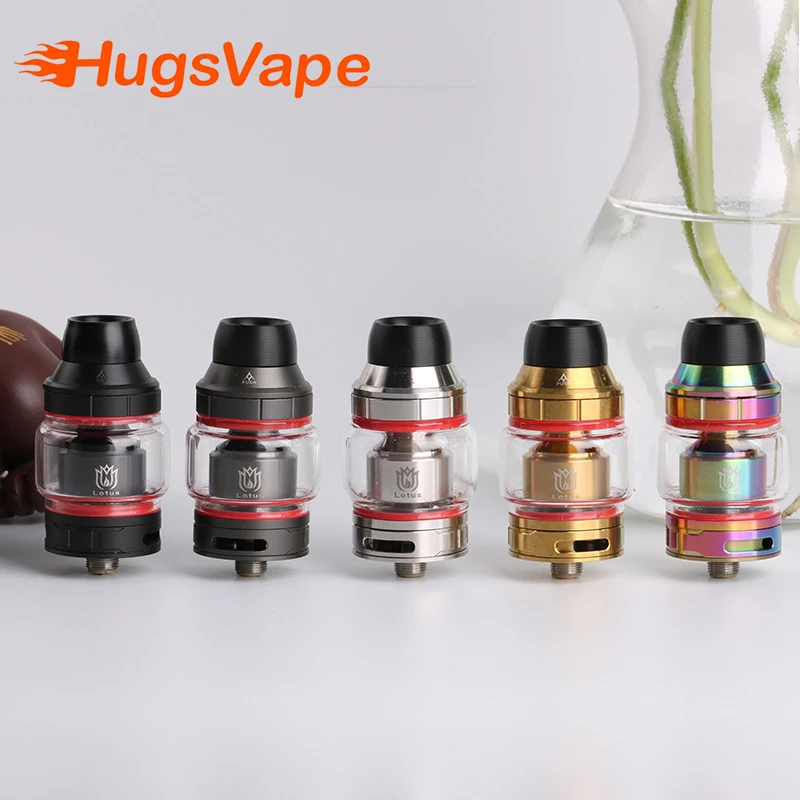 100% Оригинальный Hugsvape Lotus RTA перестраиваемая фотовспышка 24 мм емкость 2 мл/5 мл