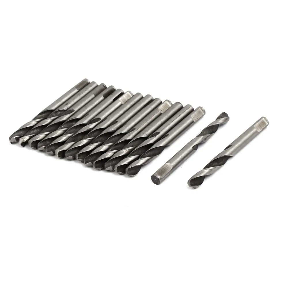 15pcs Pilot Drill Bits 5mmx56mm M42 HSS 2-Flute Pilot Drilling Drill Bits For Hole Saw Arbor Reduces Lock-up On Breakthrough