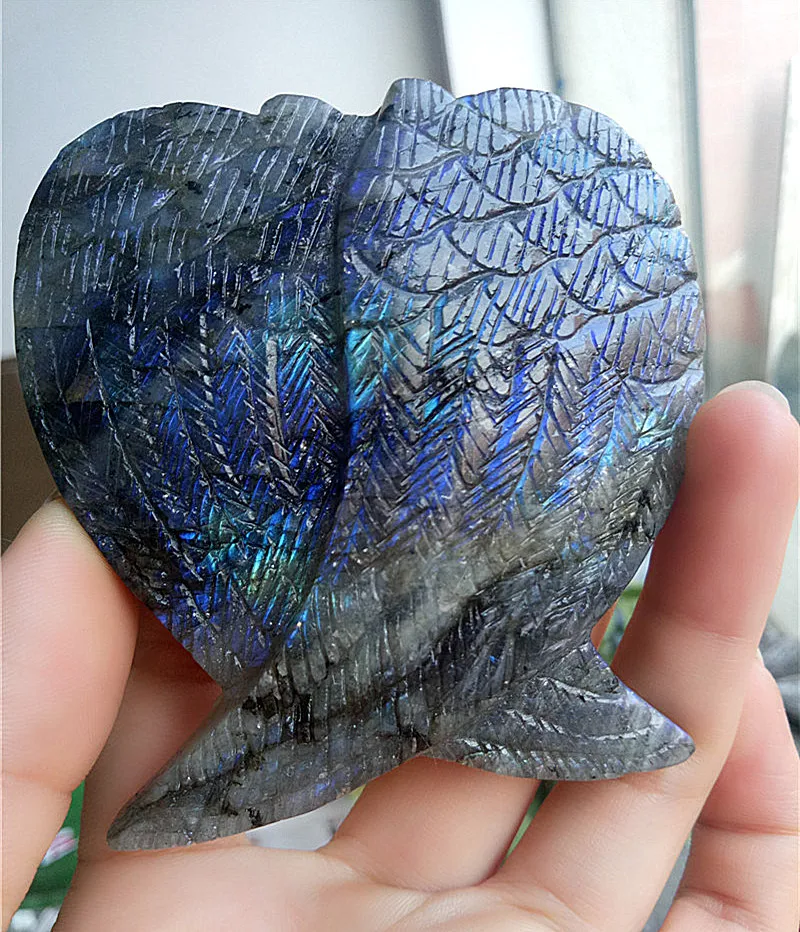 1 шт. крылья ангела из натурального Лабрадорита 6 см|wing wing|wings angelwings crystal |
