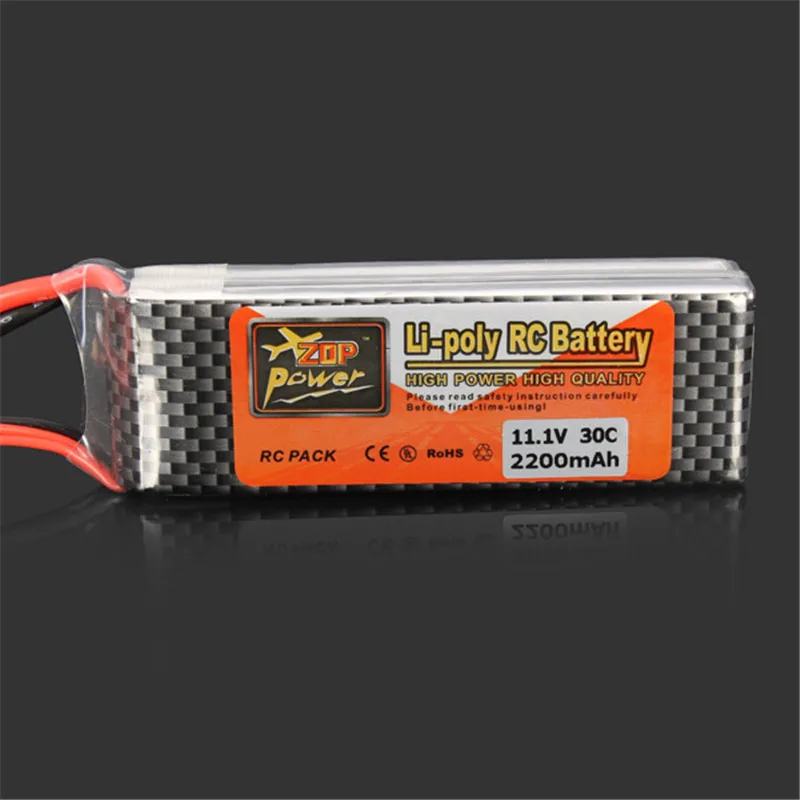 Горячая новинка перезаряжаемая ZOP Power 11 1 В 2200 мАч 3S 30C Lipo батарея XT60 вилка Запчасти