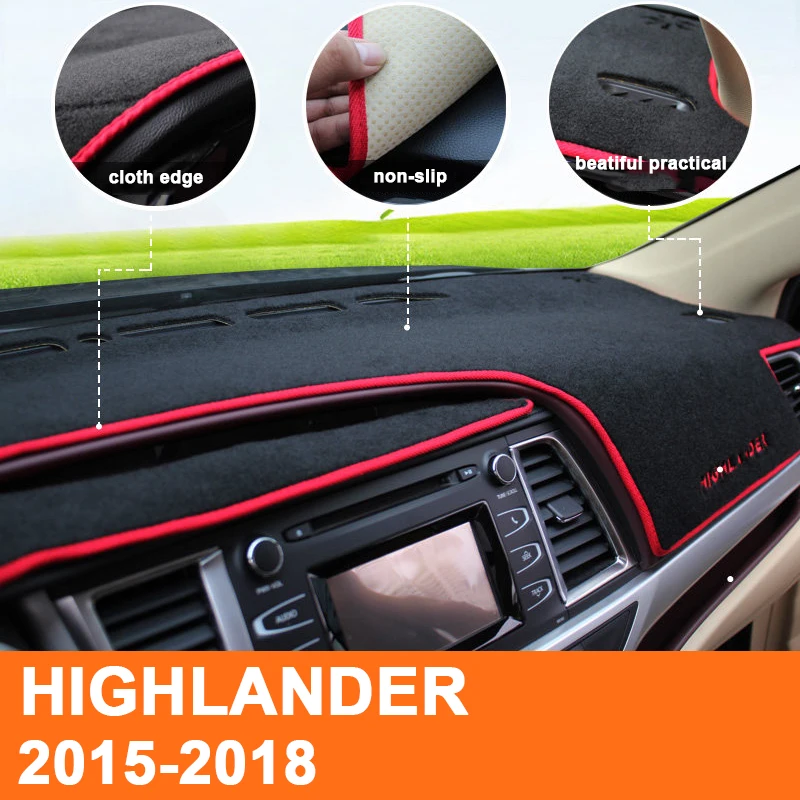 Чехол для приборной панели автомобиля Солнцезащитный коврик ковер LHD Toyota HIGHLANDER