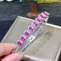 kjjeaxcmy boutique jewelry supporting test of 925 pure silver inlaid natural pink sapphire womens bracelet