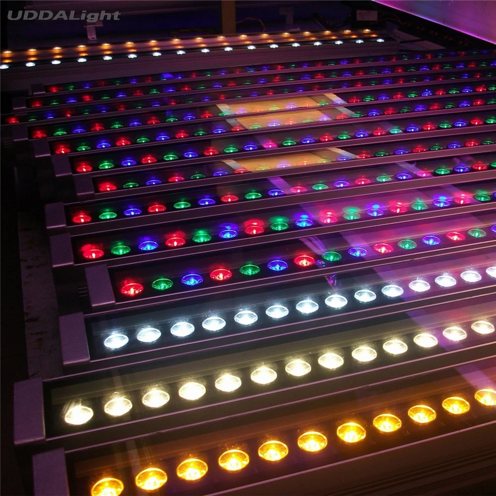 10 шт./лот rgb настенный светильник ip65 24 Вт dmx512 Тайвань Epistar 120lm/w L1000mm * W46mm H46mm|rgb led|epistar