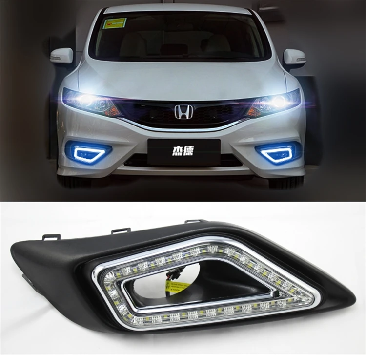 Для Honda Jade2013 2014 2015 DRL желтая Поворотная функция автомобильные аксессуары мощные