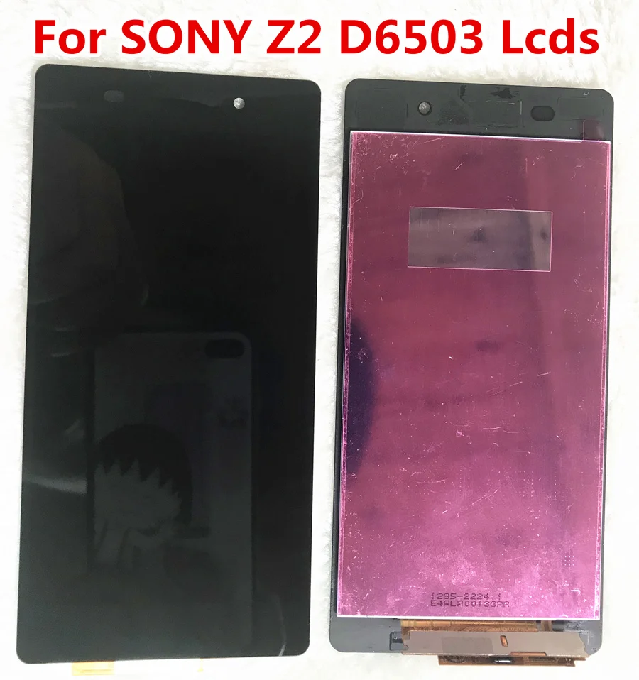 Черный ЖК дисплей для Sony Xperia Z2 LCD L50W D6502 D6503 с сенсорным экраном дигитайзер в сборе
