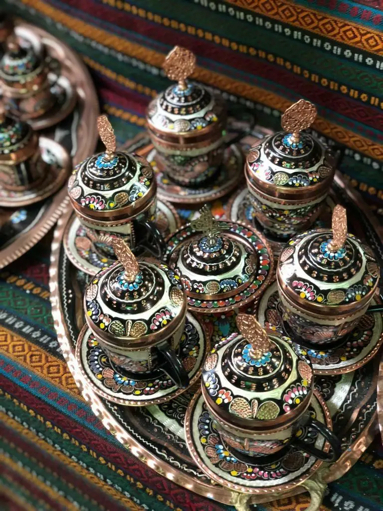 Ручная Выгравированная Турецкая арабский итальянский язык кофейная чашка