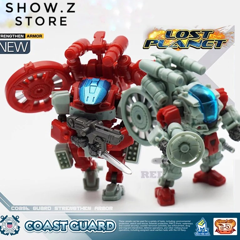 [Show. Z Store] MechFansToys Mech Fans Toys MFT Lost Planet Coast Guard CG01 White Shark & CG02 Red Dragon Action Fig|Наборы для
