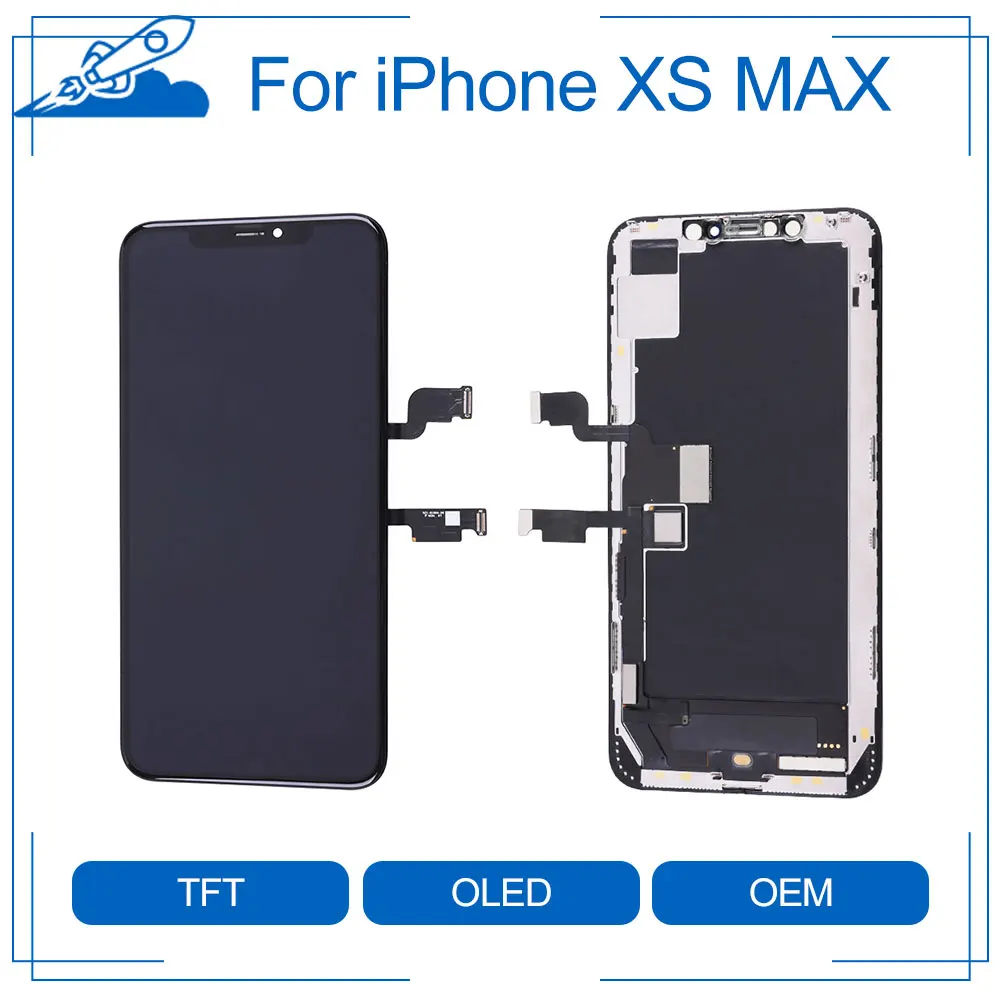 

Elekworld Super Quality OEM Full Front Assembly for iPhone XS MAX LCD Display Touch Screen Digitizer Assembly Replacement Part