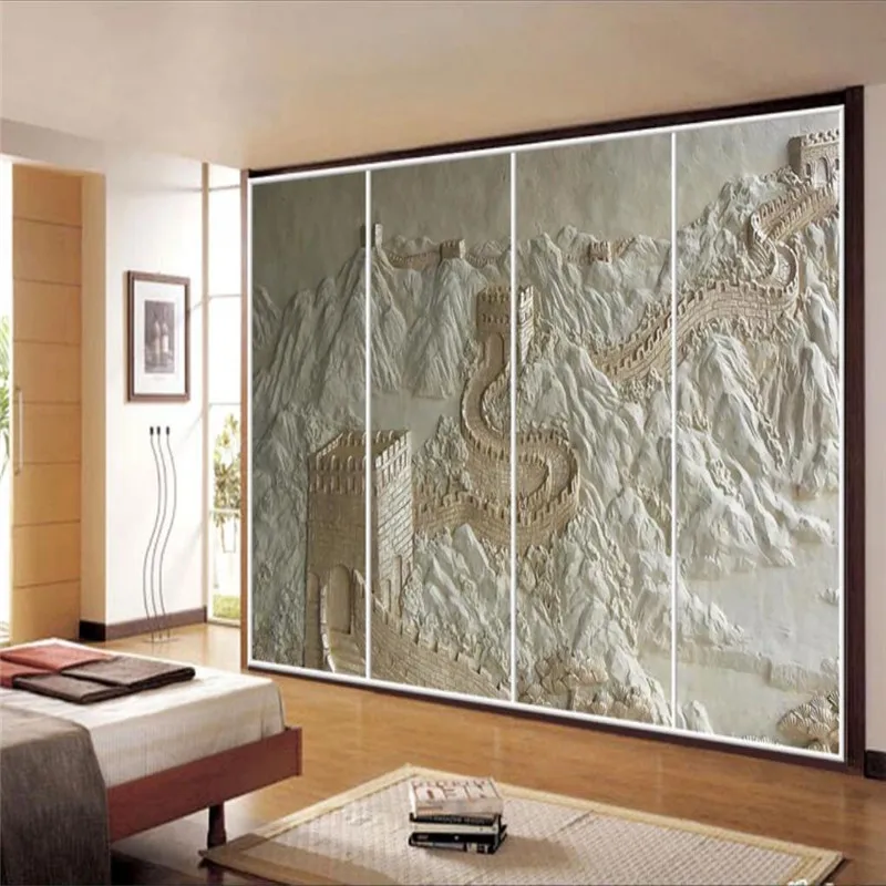 Настенный фон Wanli Great Wall stereo TV большие высококачественные настенные тканевые обои