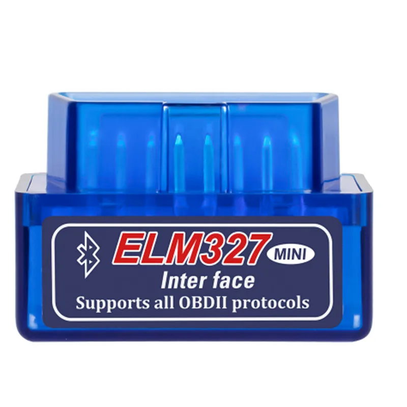 Blue Высочайшего качества, Super Mini ELM327 Bluetooth, прошивка V1.5 с Pic1825K80 ЧИПом Obd2 диагностический прибор ELM 327 V1.5 с переключателем - Цвет: Blue