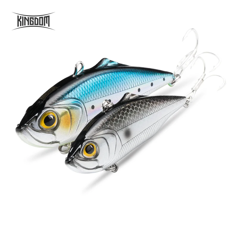 Kingdom Fishing Тонущая приманка VIB 75 мм 21,5 г/27,2 г, 60 мм 10,9 г/14,3 г жесткая приманка рыболовные снасти шесть цветов модель 5504