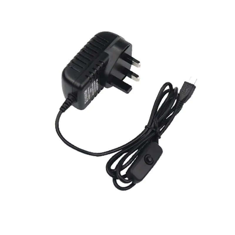 Raspberry Pi 4 адаптер питания ВКЛ./ВЫКЛ. Переключатель USB-C 5V 3.0A US/EU/UK/AU Plug | Компьютеры и