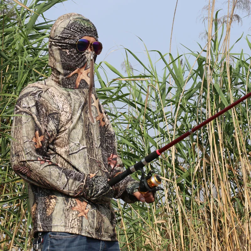 Летняя рыбалка с капюшоном от комаров быстросохнущая дышащая мужская уличная