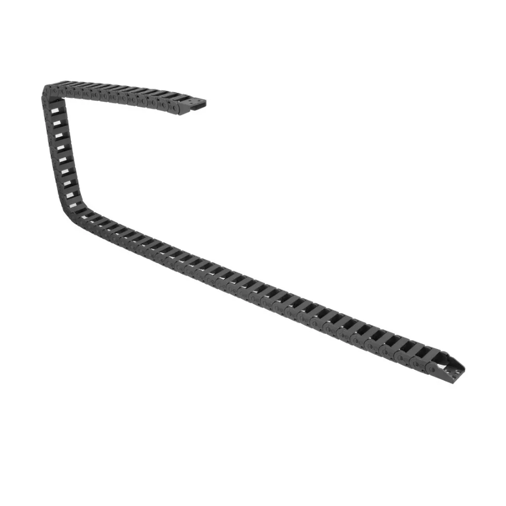 Фото UXCELL R18 Openable Drag Chain Cable, 10x20 мм 10x11 мм, 1 м, переноска, открытый тип, цепи передачи с концевым соединителем для фрезерного станка с ЧПУ №4