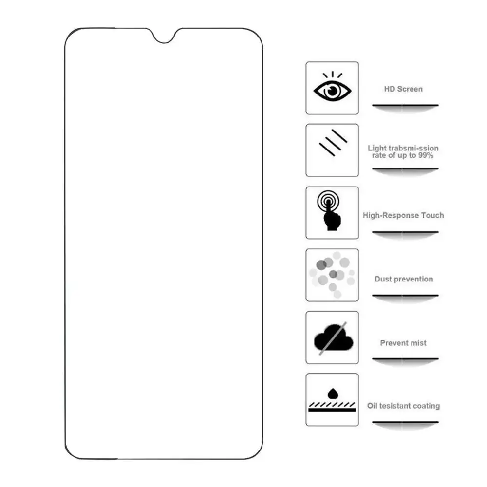 CARPRIE 2PC HD прозрачная защитная пленка для экрана из закаленного стекла Huawei P30 6 1