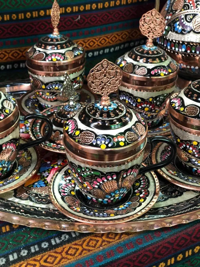 Ручная Выгравированная Турецкая арабский итальянский язык кофейная чашка