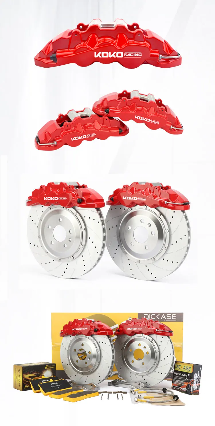 KOKO Racing тормозная система wt8520 6 большой тормозной суппорт 410 мм тормозного диска переднего колеса для большего количества автомобилей для Ford mustang