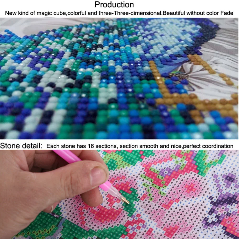 Роскошные DIY Алмазная вышивка Красота Бабочка блестящая Картина Вышивка крестом