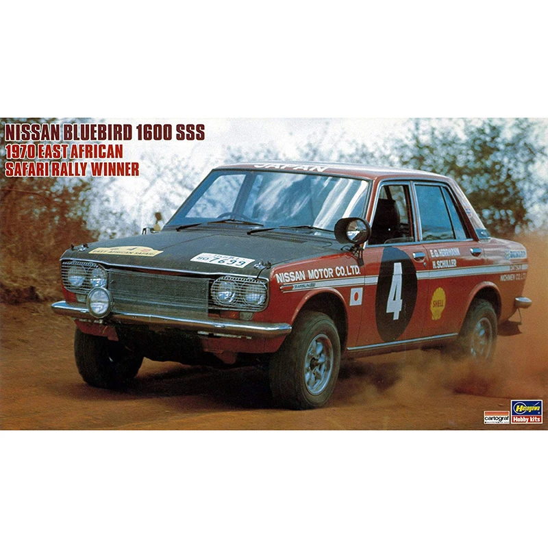 1/24 Hasegawa 21266 NISSAN BLUEBIRD 1600 SS &#x271970each SAFARI rilner' модель hobby | Игрушки и хобби