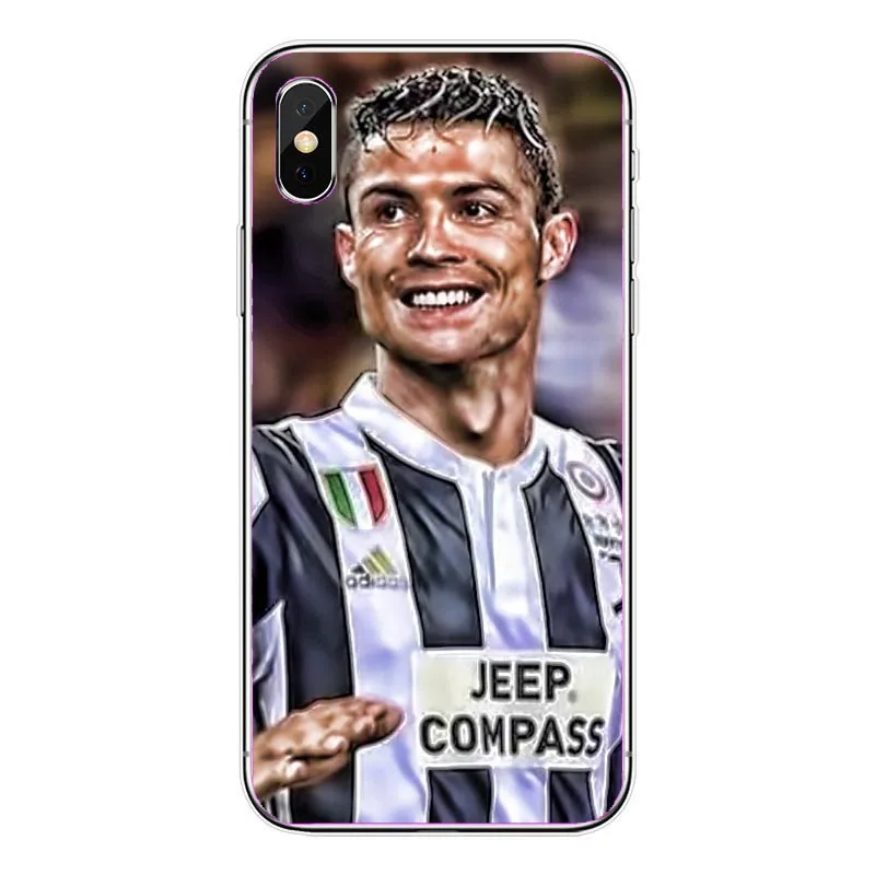 Футбол Звезда настоящий Криштиано Роналдо hardshell iPhone 5 5S SE 7 XR XS Max6 6 SPlus 8 8 Plus X XS XR MAX - Цвет: Коричневый