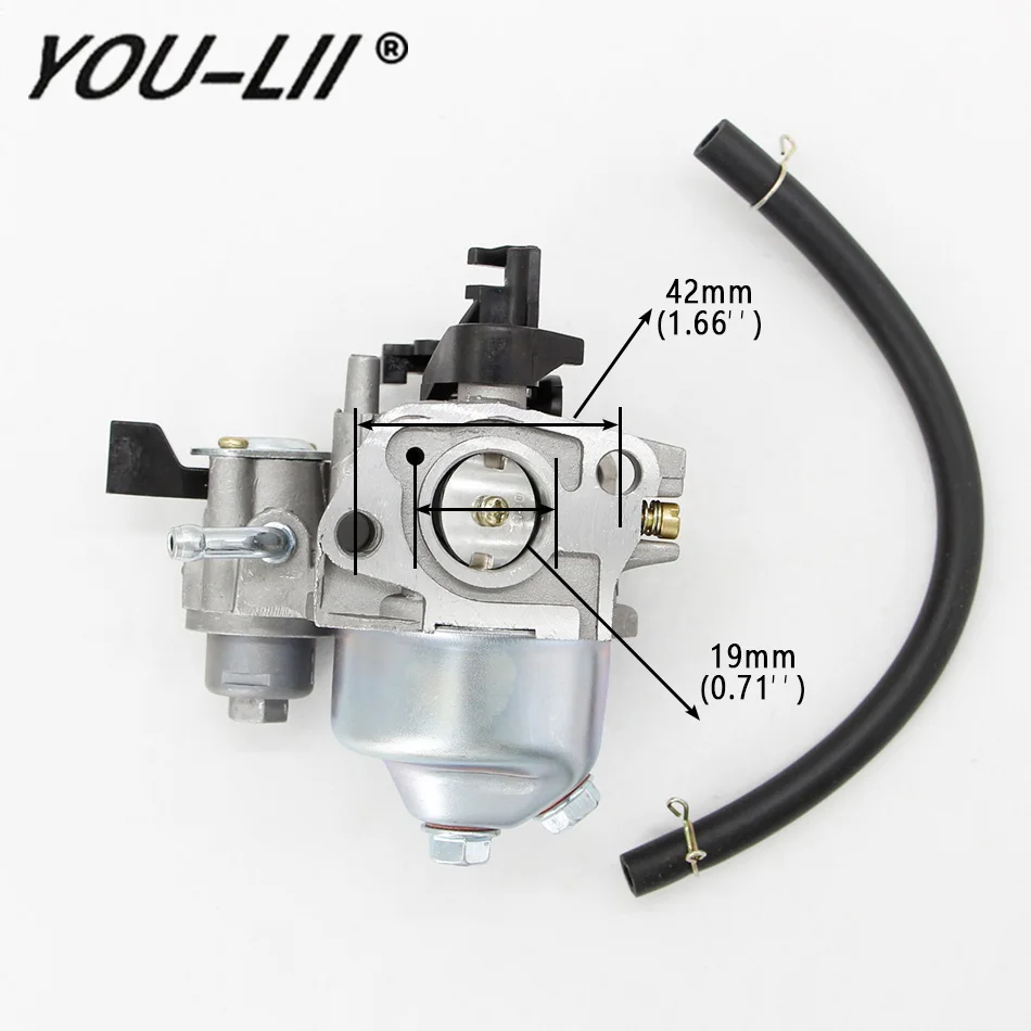 

YOULII Carburetor For Honda GXV160 HR194 HR214 HR215 HR216 GXV140 Lawn Mower Engine 16211-ZE1-000 /16100-ZE6-W01