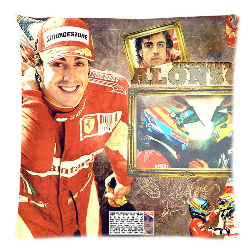 2018 чехол для подушки 45*45 см Fernando Alonso полиэфирный дивана украшение дома и