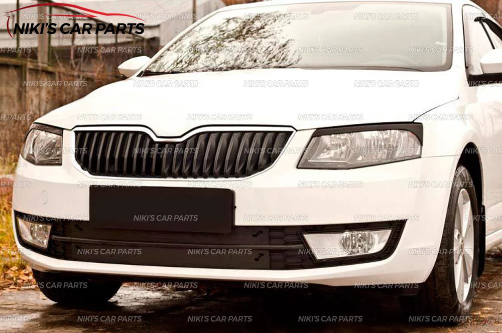 Брови на фары для Skoda Octavia A7 2013- ABS пластиковые реснички ресницы формовочные украшения автомобиля Стайлинг тюнинг