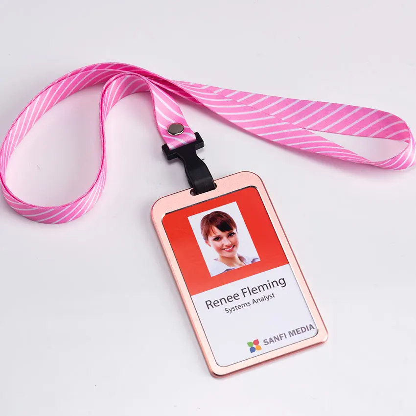 Алюминиевый сплав металлический держатель для карт чехол визиток ID значок