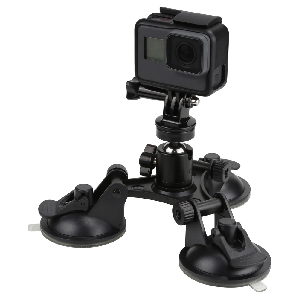 Крепление на присоске для окон и лодок Gopro Hero 5 3 4 Yi 4K SJCAM SJ4000 штатив с резьбовой