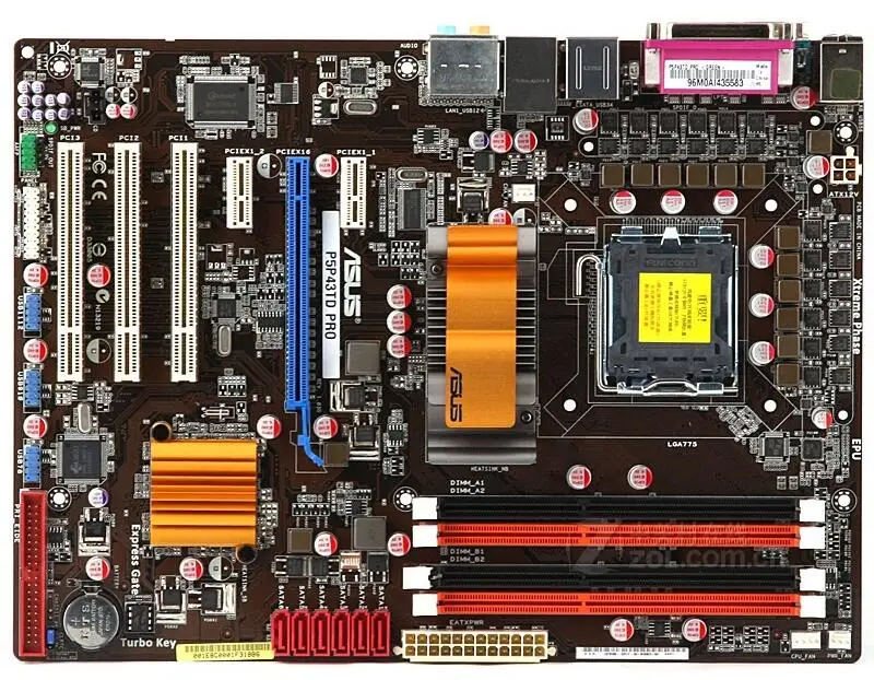 Разъем LGA 775 для ASUS P5P43TD PRO оригинал б/у настольного ПК Intel P43 материнская плата DDR3