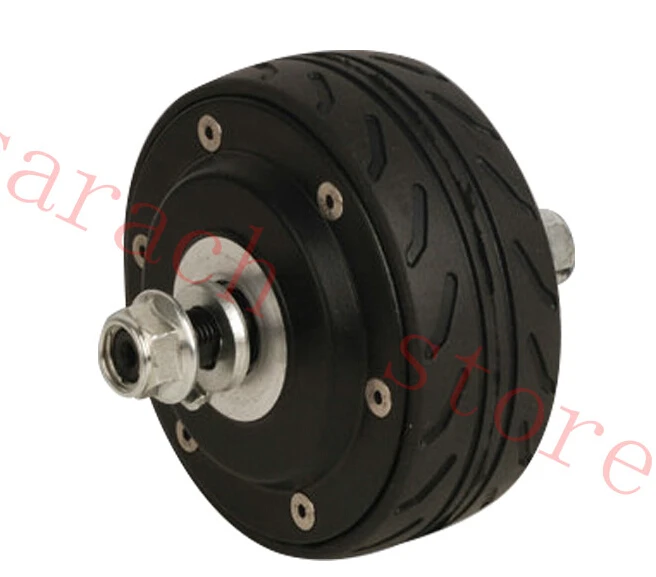 

free shippping 24V 150W 4" hub motor wheel double shaft electric wheel hub motor brushless hub motor