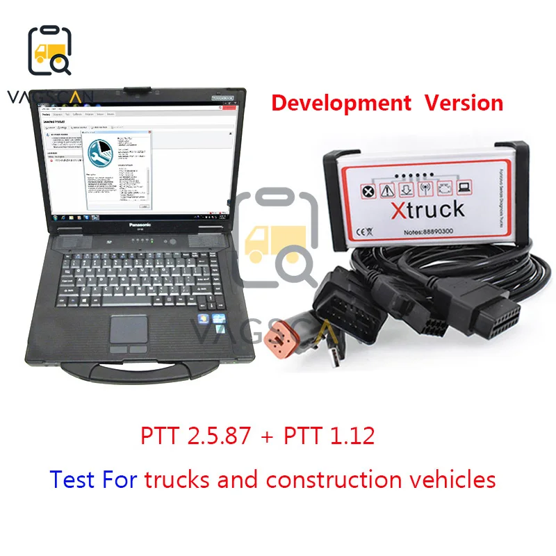 Диагностический сканер Xtruck Y1 vocom 88890300 для Volvo /Volvo /Renault/UD/Mack + Toughbook CF52|Анализатор