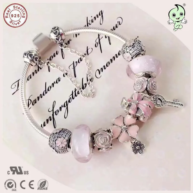 Популярные высококачественные Подарочные ювелирные изделия серии Love Pink 925
