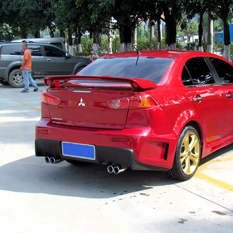 Спойлер для заднего крыла автомобиля из АБС пластика Mitsubishi Lancer EVO 2010 2014|rear spoiler|car