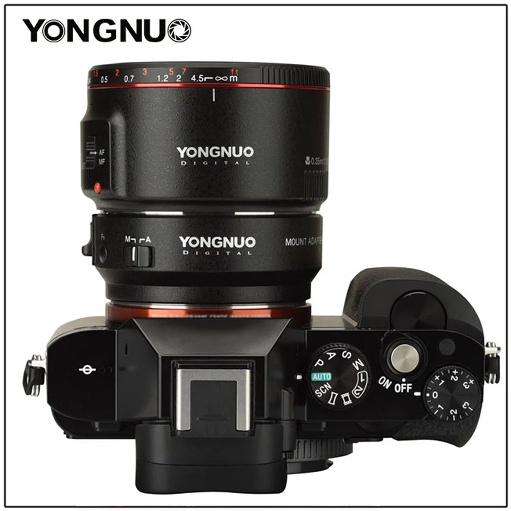 Кольцо адаптер Yongnuo EF E II с автофокусом для Canon Mount lens sony mount camera a6500 a6400 a9 a7m3 a7r3 a7m2 a7r2 a7
