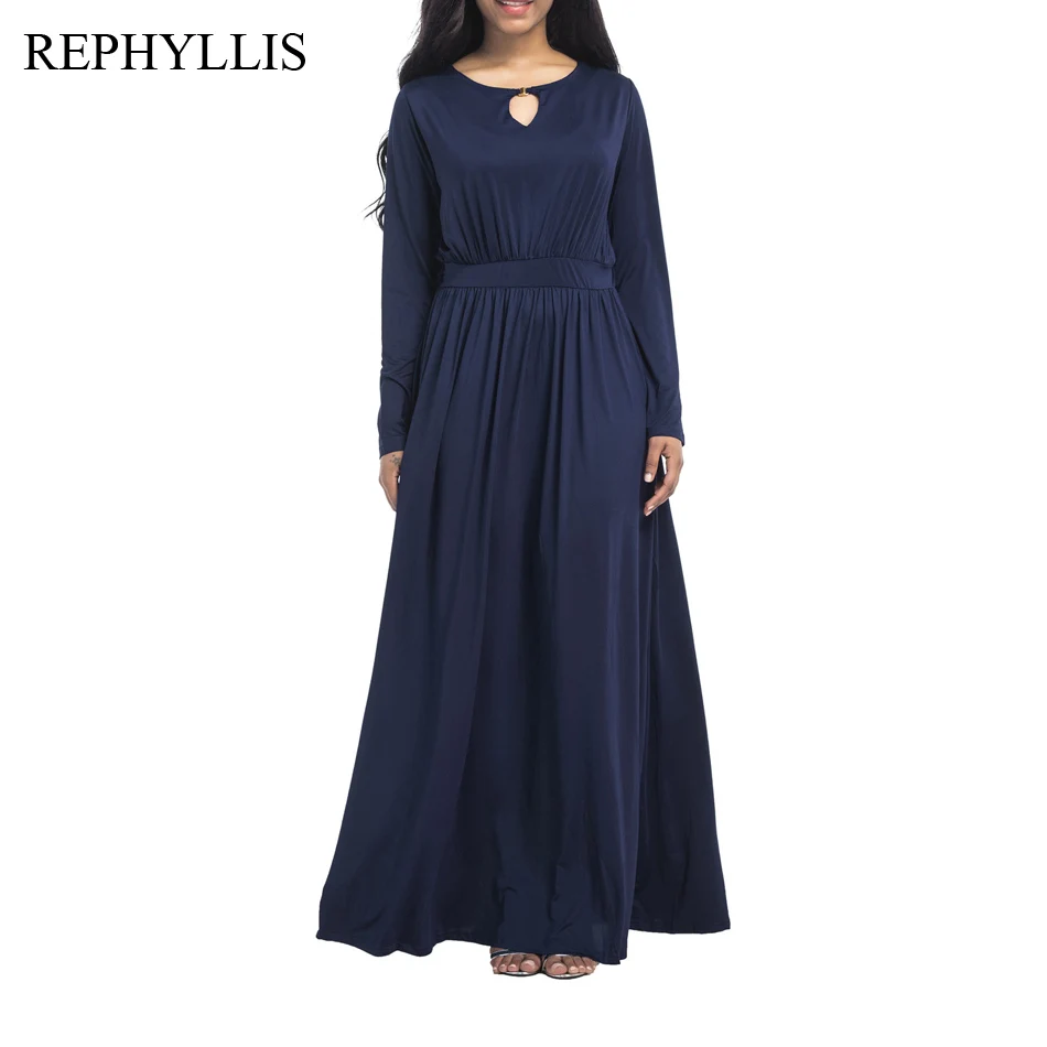 REPHYLLIS женский однотонный с длинным рукавом и круглым вырезом эластичные выбитыми