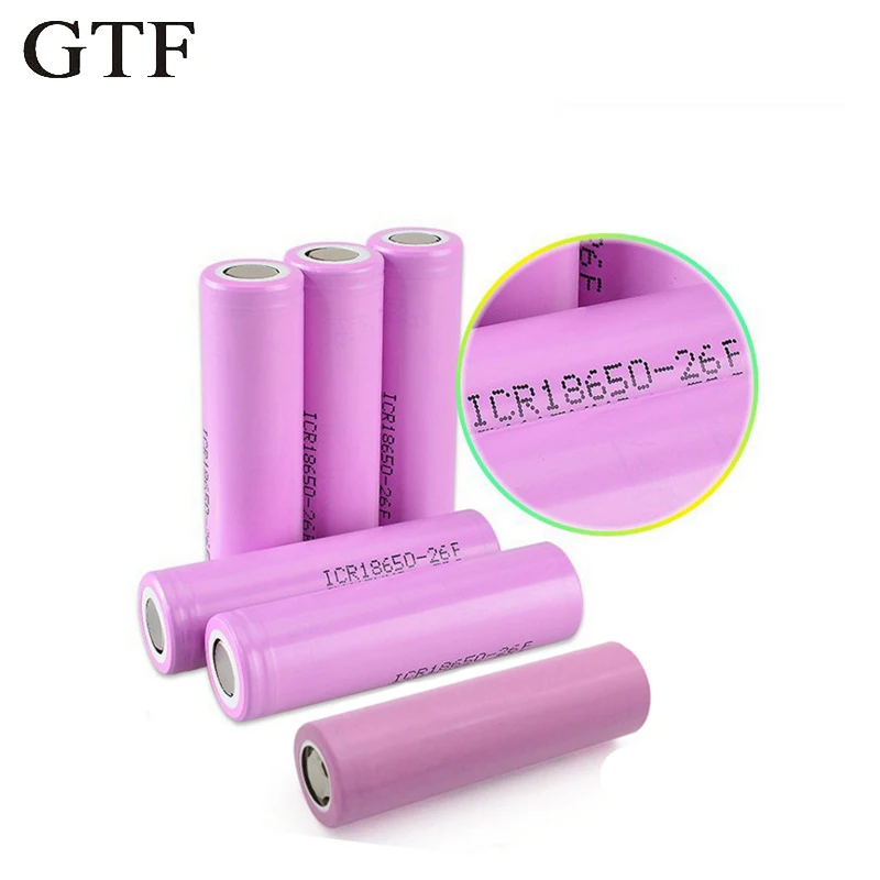 GTF 6 шт./лот оригинальные литий ионные аккумуляторы 18650 3 7 В 2600 мАч аккумуляторная