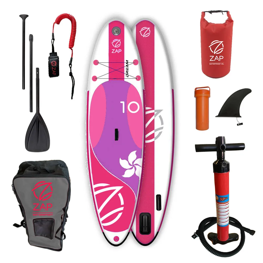 ZAP Dream 10 iSUP надувная доска весло для серфинга Sup Board (305x82x15 см)|Серфинг| |