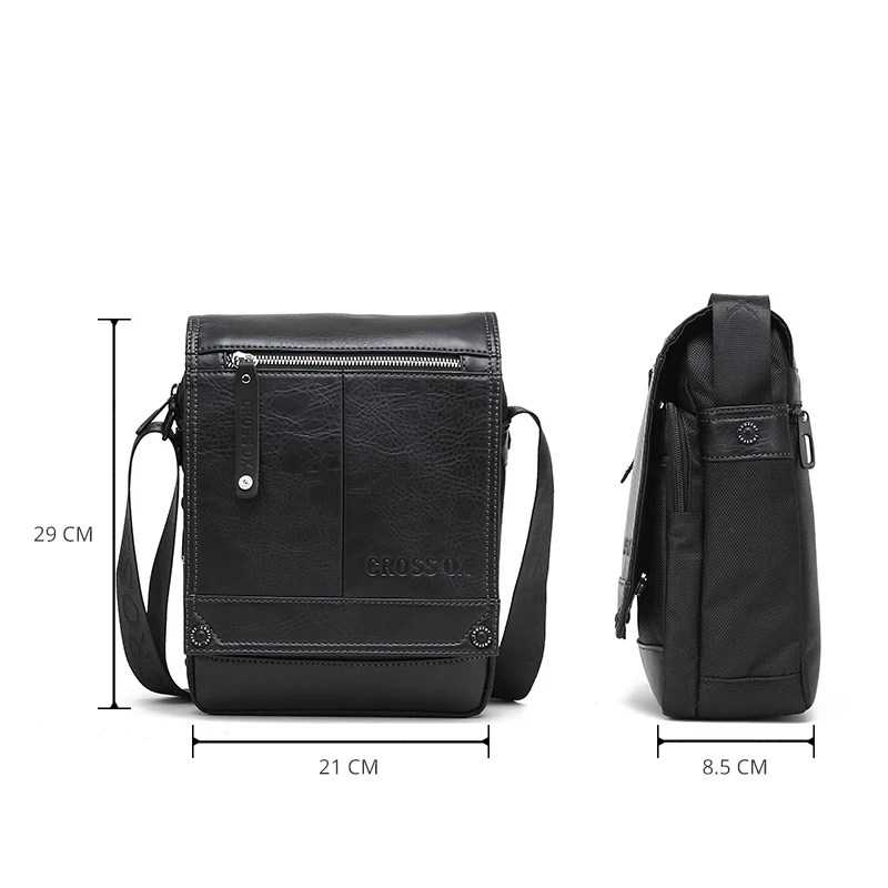 CROSS OX Высококачественная сумкачерез плечо изготовленная из PU кожи SL384|men shoulder