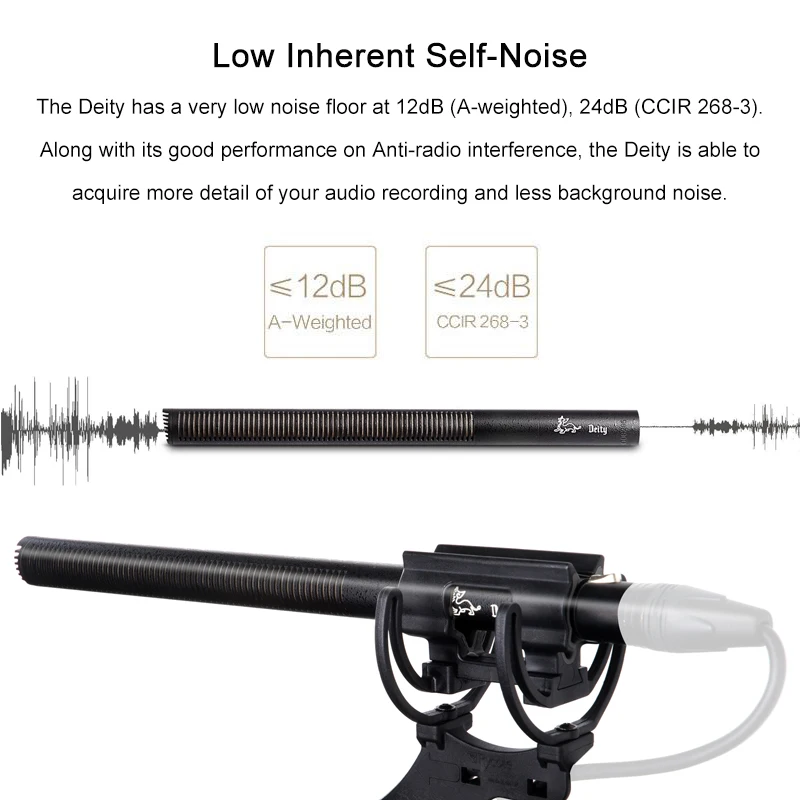 Aputure Deity Professional Shotgun Condenser Microphone for Nikon Canon Sony DSLR Panasonic Camera Camcorder Interview Video Mic |
