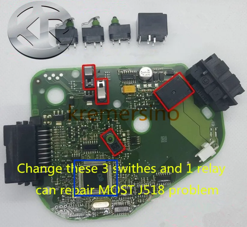 Микропереключатель для Audi J518 A6 S6 Q7 2004-2009 модули 4F0905852B/4F0905852 рулевой замок Magotan J764 рулевой замок