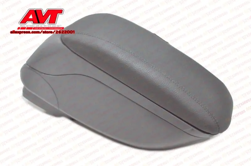 GRAY Автомобильный подлокотник для Renault Sandero 2009-2013 центральная консоль кожаная коробка для хранения содержание интерьера аксессуары для автомобиля стиль - Название цвета: GRAY