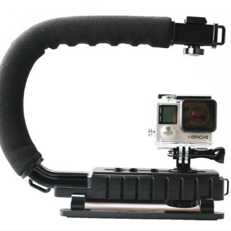 Держатель для камеры iPhone Canon Nikon Sony DSLR U/C 3 держателя обуви Ручной Стабилизатор