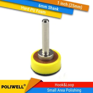 1 дюйм (25 мм) 6 мм Монтажный хвостовик из пенополиуретана, крюк и петля для резервного шлифования, электроинструмент, аксессуары для небольшой площади, точная полировка