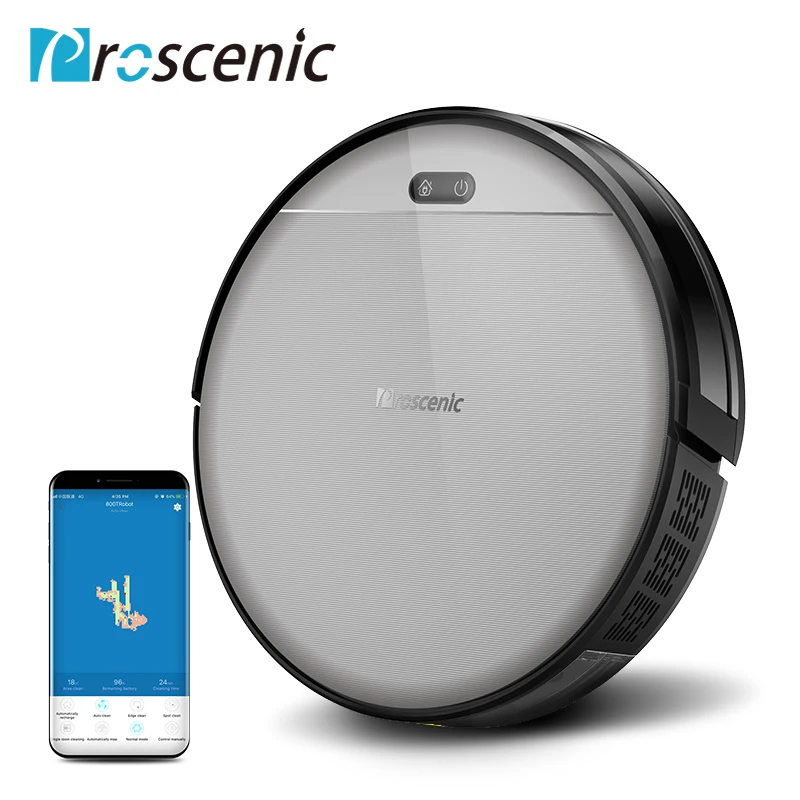 Proscenic 800 т Робот пылесос Мощный всасывающий большая мусорная корзина с