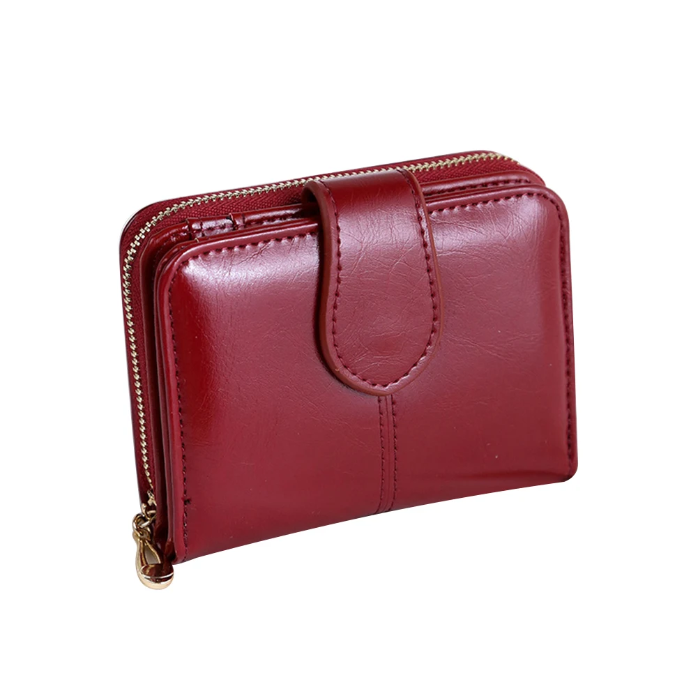 Винтажный Женский кошелек из искусственной кожи маленький держатель для карт