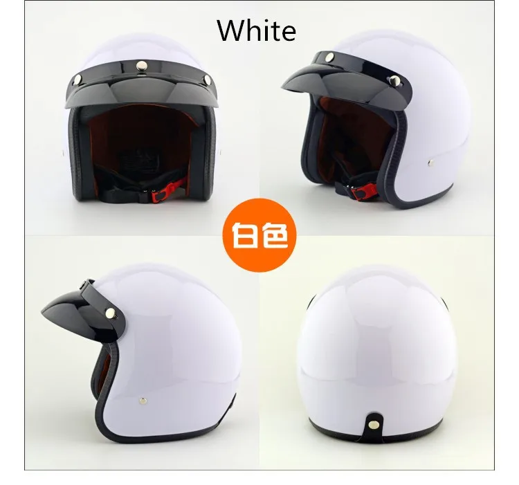 Новинка, мотоциклетный шлем casco capacetes, Ретро стиль, шлем для мотокросса, 3/4, с открытым лицом, для скутера, шлемы S, L, XL, XXL