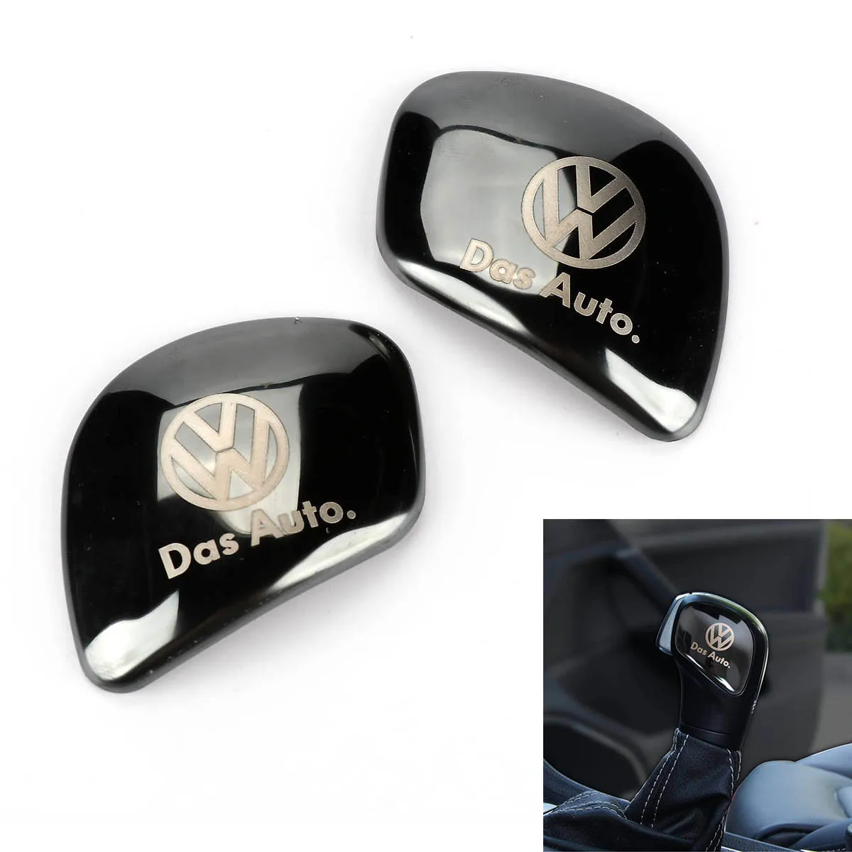 Черная ручка переключения передач из нержавеющей стали для VW Volkswagen Golf 7 MK7 6 2009
