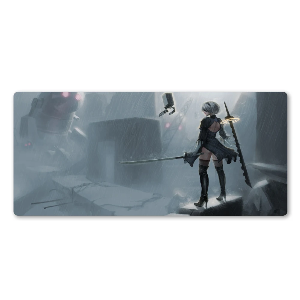 Nier игровой резиновый коврик для мыши профессиональный ПК игровой компьютер XL коврик для мыши моющийся большой Настольный коврик для геймера лучший рождественский подарок